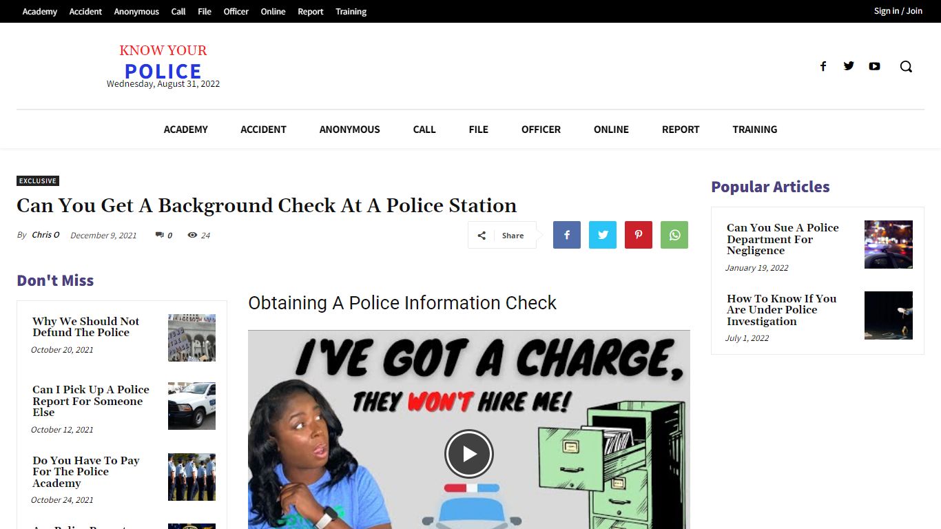 Can You Get A Background Check At A Police Station